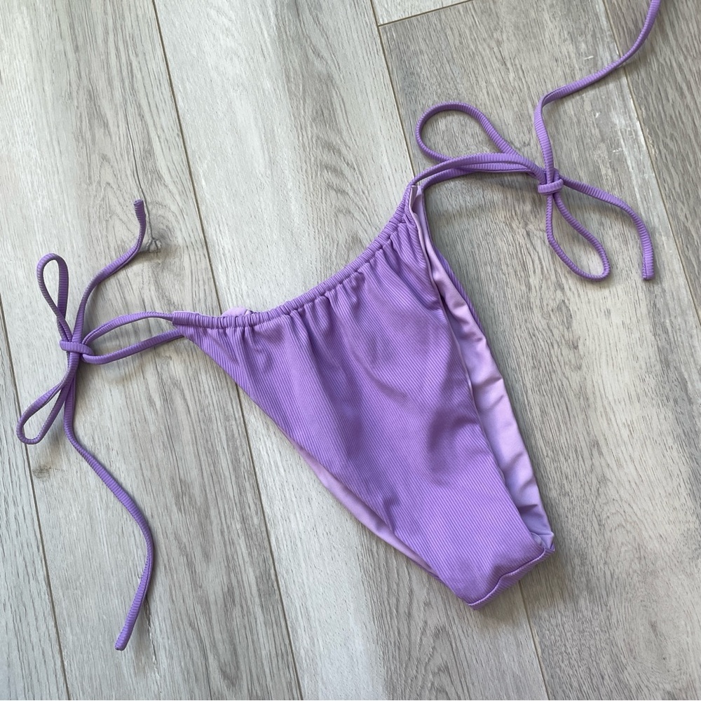 VDM Bikini Bottoms marley reversible womens Purple (large) swim sexy thong beach